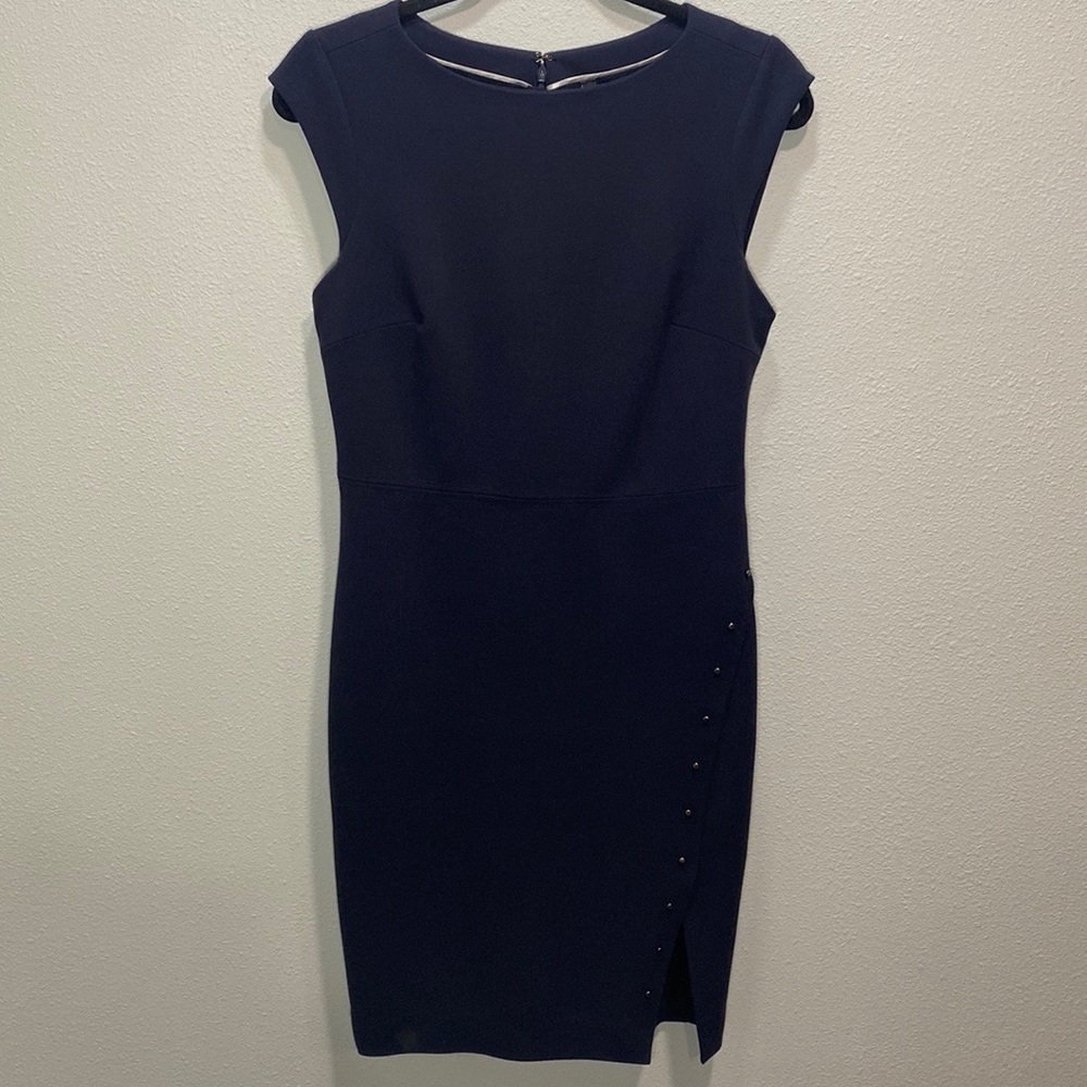 The Limited Luxe sheath dress‎ career suit navy